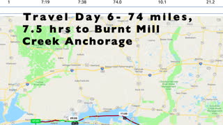 Great Loop Travel Days 4-6 Ingram Bayou, Navarra Beach, Burnt Mill Creek