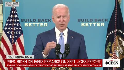 Biden blames his dismal September jobs report on COVID