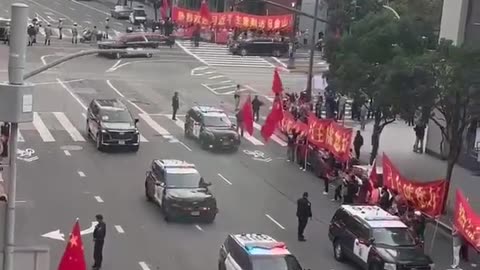 San Francisco today during Chinese President Xi Jinping’s arrival.