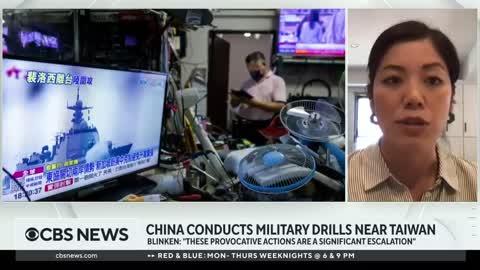 U.S. tensions with China rise as Beijing conducts military drills near Taiwan