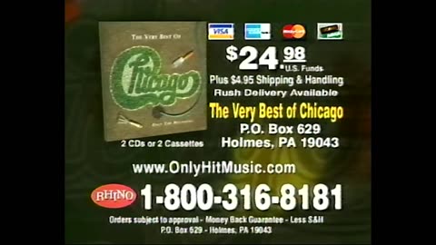 February 2003 - Mail Order Ad for 'The Very Best of Chicago' CD