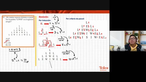 TRILCE SEMESTRAL 2021 | SEMANA 12 | HAB. MATEMÁTICA: CONTEO DE PALABRAS Y RUTAS