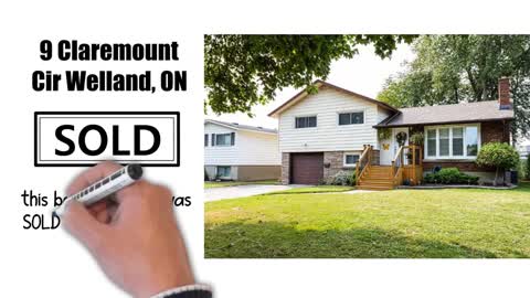 SOLD! 9 Claremount Cir Welland, ON