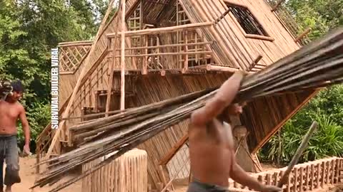 How to build bamboo house