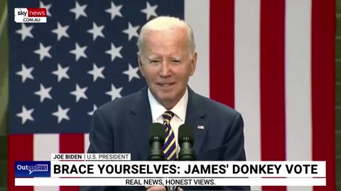 Why is Biden making a funny full out of him self