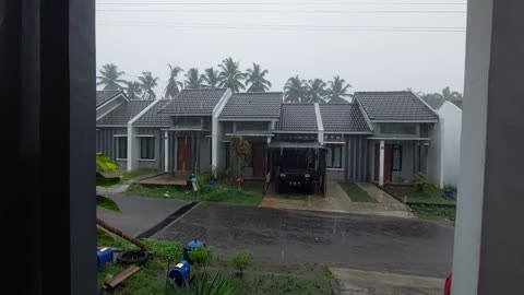 Heavy rain in bali