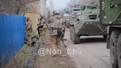 Chechan special forces in Kiev