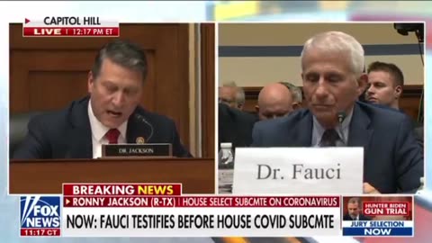 Dr. Ronny Jackson Grills Dr. Fauci on Gain of Function