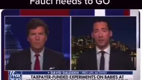 Tucker Carlson - Dr Fauci Must Go, NIH Funds Research on using Aborted Baby Parts ..MAD SCIENTISTS