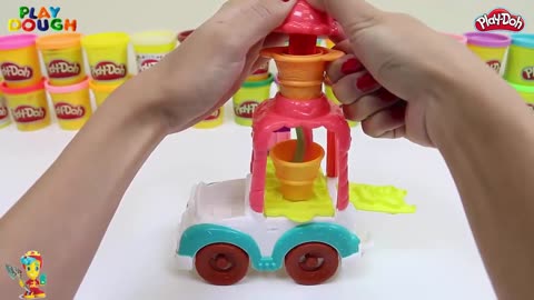 🍦 Irresistible Ice Cream Fun! DIY Play Dough Treats in Play Doh Town