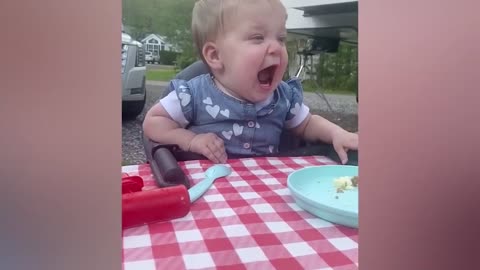 Funniest Moments of Baby And Daddy #2 _ Funny Baby Videos _ Cool Peachy