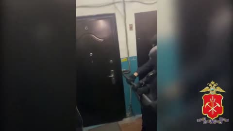 These are special forces breaking down the door of a Russian citizen