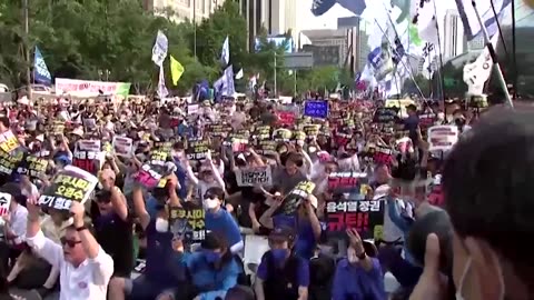 South Koreans protest over Fukushima water