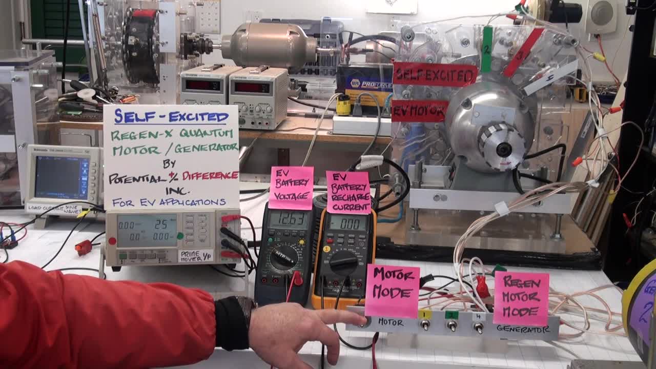 World's First Self-Excited (Zero Energy Input) EV Motor/Generator # ...