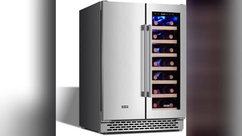 Wine Cooler Beverage Refrigerator, 24” Wine Fridge