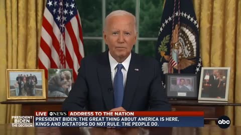 Full Speech: President Joe Biden Addresses the Nation After Dropping Out of 2024 Election