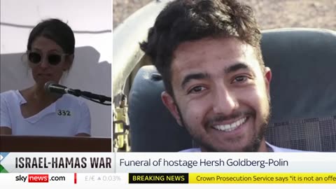 Parents of hostage killed in Gaza pay tribute at his funeral _ Israel-Hamas war