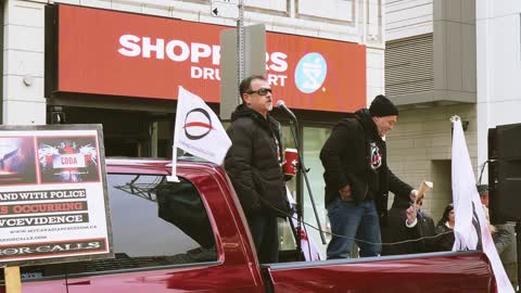 Dave Steenburg's speech at the April 2, 2022 rally at Dundas Square in Toronto