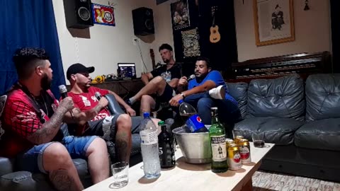 Equipe 90º Graus no Podcast Café Com Cerveja