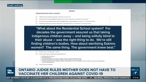 Ontario judge rules mother doesn’t have to vaccinate children against COVID-19