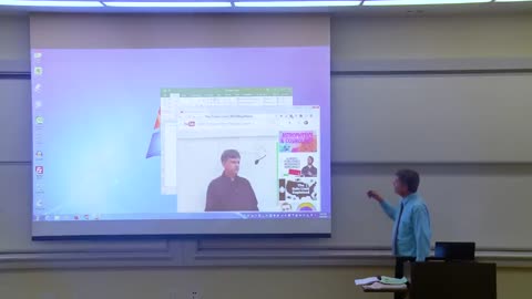 Math Professor Fixes Projector Screen (April Fools Prank)