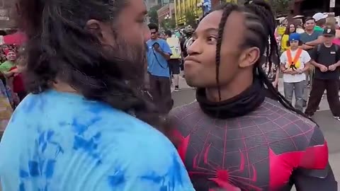 Anime sword fight at Comic-con 2023! Fikshun (me) vs ​⁠@imdavidchernandez #anime #fight #comiccon