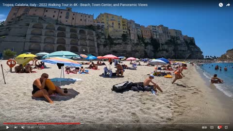 Melted buildings of Tropea, Calabria, Italy