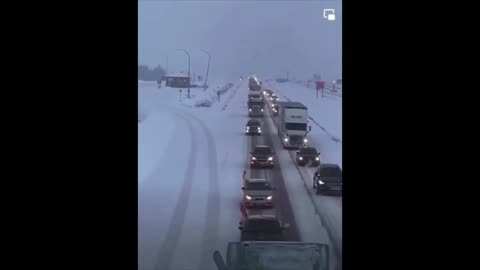 Truckers Convoy At NS/NB Border