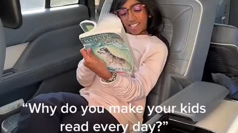 "Why do you make your kids read every day?"