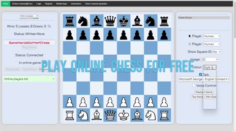 Free online chess platform