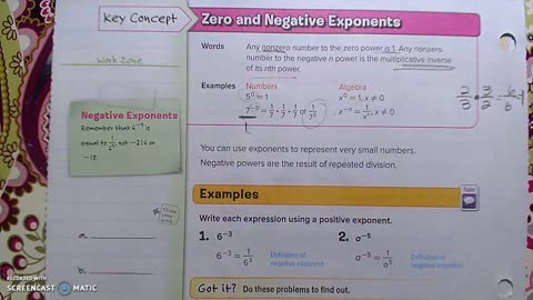 Gr 8 - Ch 1 - Lesson 5- PART 1- Negative Exponents