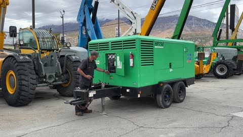 Air Compressor 2014 Doosan 750 CFM Cummins Diesel Portable Trailer Mounted Rotary Screw