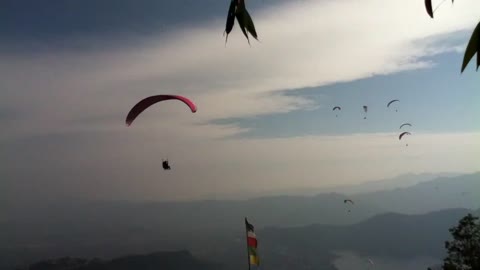 Paragliding In Pokhara, Nepal