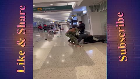 Black Women fighting at American Airports is happening frequently now - Watch This