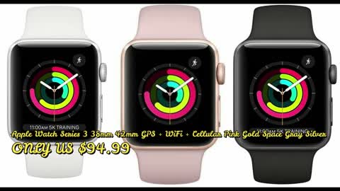 Apple Watch Series 3 38mm 42mm GPS + WiFi + Cellular Pink Gold Space Gray Silver