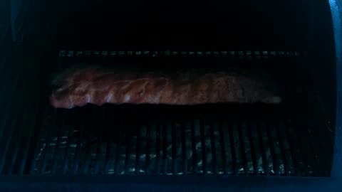 Baby back ribs on the pellet grill