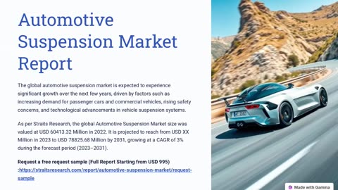 Automotive Suspension Market Size, Growth, Report 2023-2031