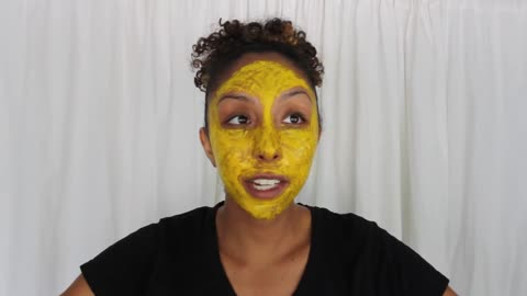 МАСКА ДЛЯ ЛИЦА DIY Turmeric Face Mask Fight Acne and Fade Scars BiancaReneeToday_1080p