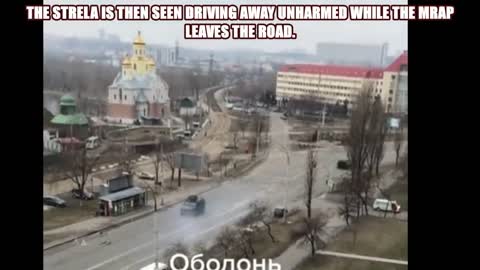 Ukrainian Armored Vehicle Totally Ignores Direct Machine Gun Fire