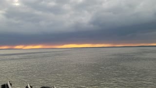 Sunset from the Jamestown Scotland Ferry in Jamestown, Virginia