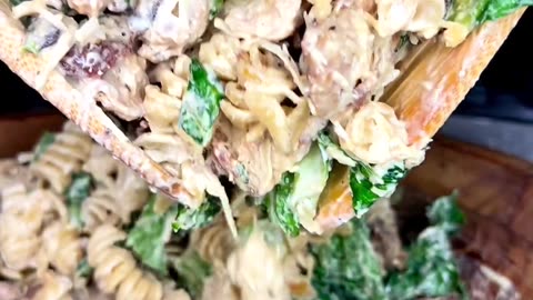 Zesty Delight: Lemon Pepper Chicken Caesar Pasta Salad Recipe 🍋🍗🥗