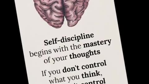 Master your thoughts