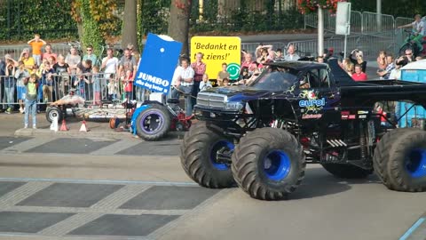 Monster Truck Crashes Into Crowd In Netherlands