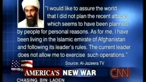 Osama Bin Laden denies 9/11 involvement