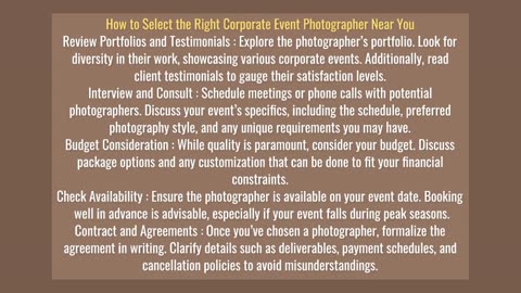 Professional Corporate Event Photographer at Your Service