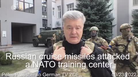 Petro Poroshenko admits on German television that he built NATO training center in Ukraine