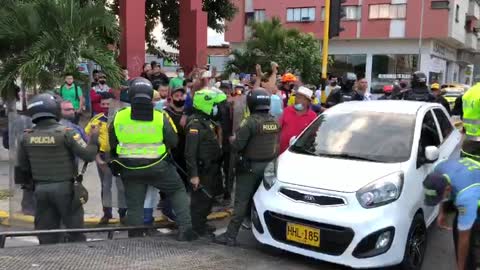 Paro de conductores | Grúas en la Puerta del Sol