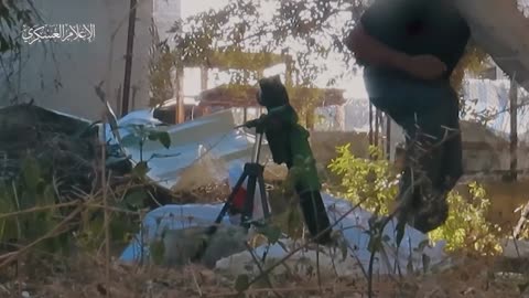 Al-Qassam Mujahideen confronting enemy vehicles and soldiers