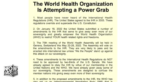 Pandemic Treaty to Give Global Medical Tyranny Control to UN