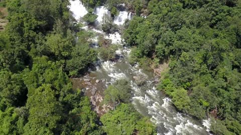 beautiful waterfall nature video.4k Ultra HD videos